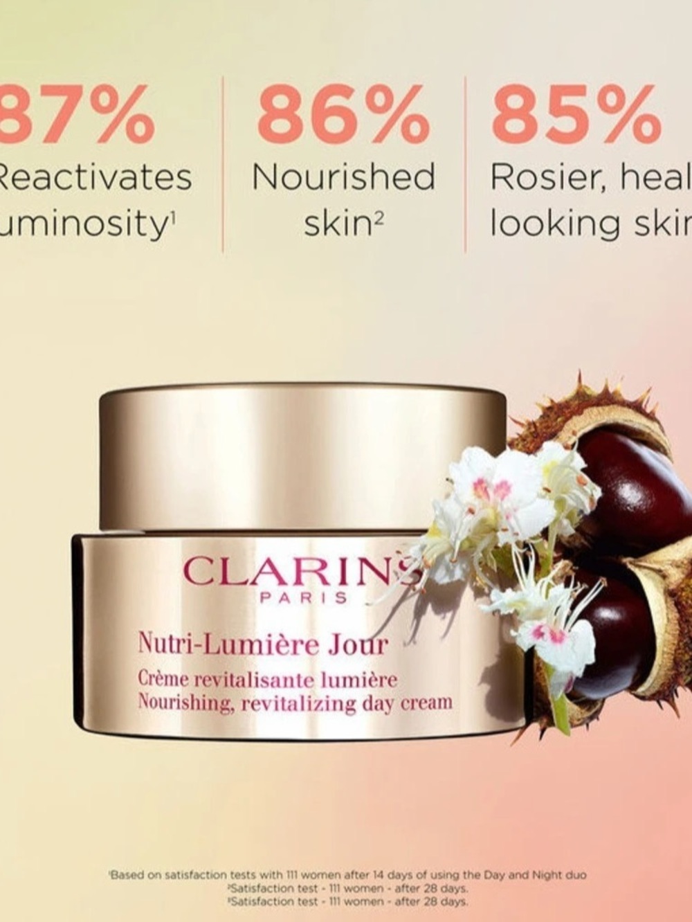 Clarins Nutri-Lumière Day Cream - Anti-Aging + Nourishing Day Moisturizer 50ml